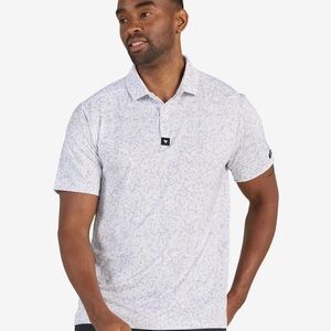 Bad Birdie Men's XL Core Performance Golf Polo Shirt Salt Shaker Grey NWT $78